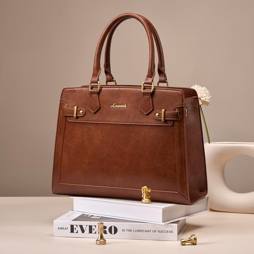 Image of LOVEVOOK Purses and Handbags for Women, Tote Shoulder Bag Satchel Purse and PU Leather Top Handle for ladies