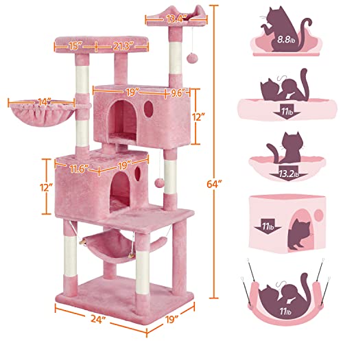 Árbol para Gatos Multi-nivel Grande con Casa y Rascador miniatura 3