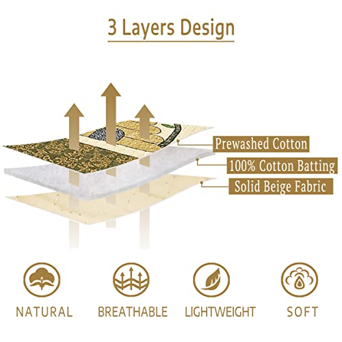 Evenhug 100% Cotton Rustic Cabin Quilt Set Queen Size Lightweight Cotton Queen Bedspread Real Stitched Patchwork Bed Coverlet, Bed Cover Set With Pillow Shams All Seasons For Home(Sheep, Queen) #TOP5