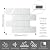 Colamo Luxury 10 Sheet Peel and Stick Backsplash,12”x12”Pure White Subway Tile for Kitchen Wall,Self Adhesive Glossy Faux Marble Tile,Stick on Accent Wall Backsplash Tile for Living Room, Bedroom,RV