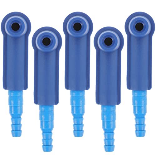 Unomor 5Pcs Brake Fluid Replacement Tool Professional Oil Bleeder Connectors for Efficient Fluid Exchange Durable and Compact Pumping Adapters for Automotive Maintenance