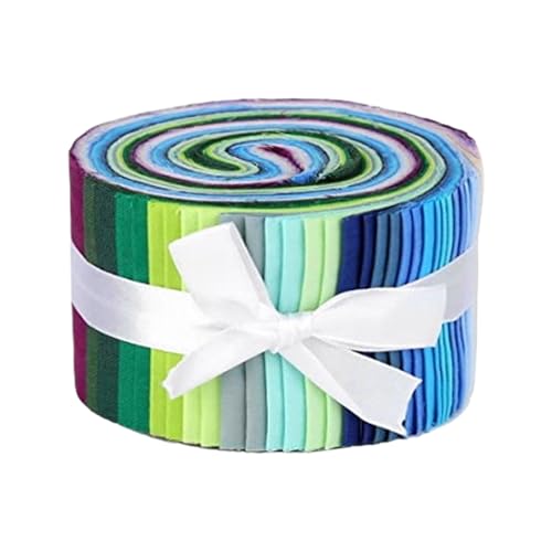 Tiras de tela multicolor, tela de algodón con flores, tiras acolchadas para manta, alfombra, tapicería, Patchwork, fabricación de bolsos, costura artesanal
