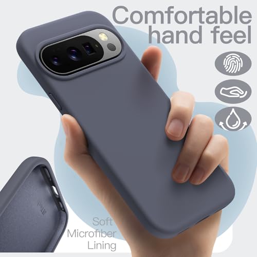 Image of JETech Liquid Silicone Cover Case for Google Pixel 10 Pro XL 2025, Silky Soft Touch Full-Body Protection, Anti-Scratch Shockproof Phone Cover with Microfiber Lining (Moonstone)
