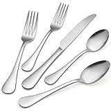 40-Piece Silverware Set, HaWare 18/10 Stainless Steel Flatware Set Service for 8, Luxury Cutlery Set...