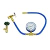 Wisepick R290 and R600A Charging Hose and Gauge Set with 1/2" Acme Can Tap #1