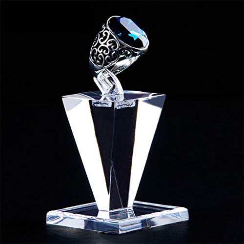 JKGHK Acrylique Anneau Affichage Support Transparent Bijoux Stand Anneau Vitrine Appropriée pour Les Centres Commerciaux Cover