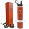 Insulated Stainless Steel Water Bottle With Snack Container - 3 Lids Included, Leak Proof, 24hr Cold & 12hr Hot, Perfect For Travel, Gym, Hiking & School
