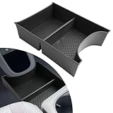 YEE PIN 2022-2024 Ioniq 5 Center Console Organizer, 2-Compartment Floor Tray, ABS Plastic, Neutral