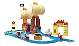 mega bloks barco Thomas se ha puesto en marcha para divertirse a toda máquina en la costa de Sodor en busca del tesoro escondido