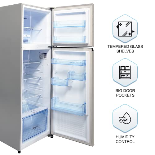 Panasonic 338 L 3 Star 6-Stage Smart Inverter Frost-Free Double Door Refrigerator (NR-TG351CUSN, Shining Silver, Jumbo Vegetable Basket, 2022 Model) - Image 5