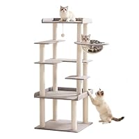 Amazon | PETTIFUL キャットタワー ＼全面クッション入り／ 据え置き
