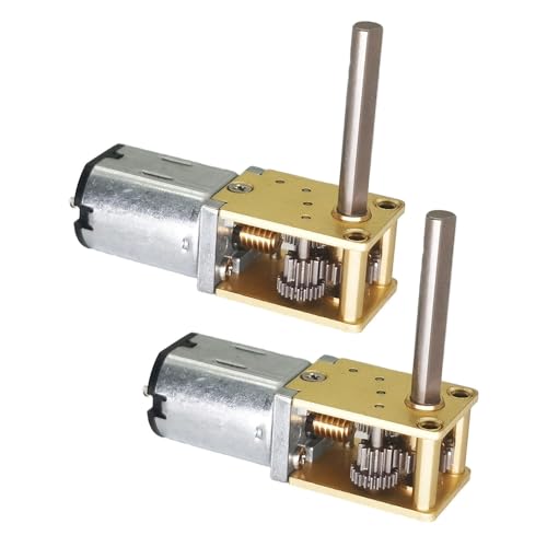 Image of 2Pcs DC 12V 16RPM Φ3x20mm Long Shaft GW1812 N20 Small Worm Gear Motor 3-12V 4-381RPM High Torque Reduction Drive (12-16)
