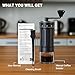 World's First 60g Large Capacity Manual Coffee Grinder, Portable Hand Coffee Bean Mill with 40 Adjustable Settings, Stainless steel Burr Grinder for Espresso, Pour Over, Camping, Travel, Gift, etc