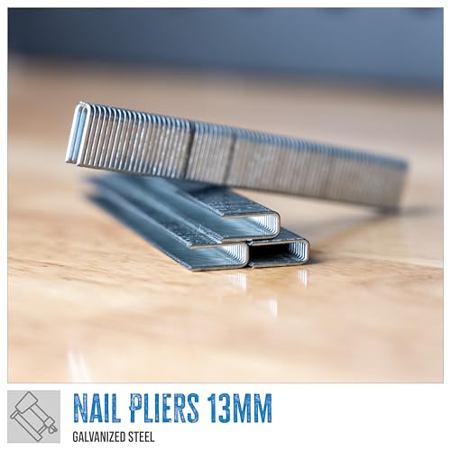 Güde Nagler-Klammern 13 mm (verzinkter Stahl, 1.25 mm Klammern Stärke, 13 mm Länge, 5,7 mm Nagelbreite, 2500 Stück pro Verkaufseinheit, Kompatibel mit handelsüblichen Nagelpistolen)