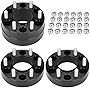 1.5in Wheel Spacers for F150 2015-2022, 6x135 Black Tire Spacer with M14X1.5 Thread Pitch 87.1mm Hub Bore Compatible with Ford Expedition LOBO Navigator，4 Units Hubcentric Forged Wheel Adapter (38mm)