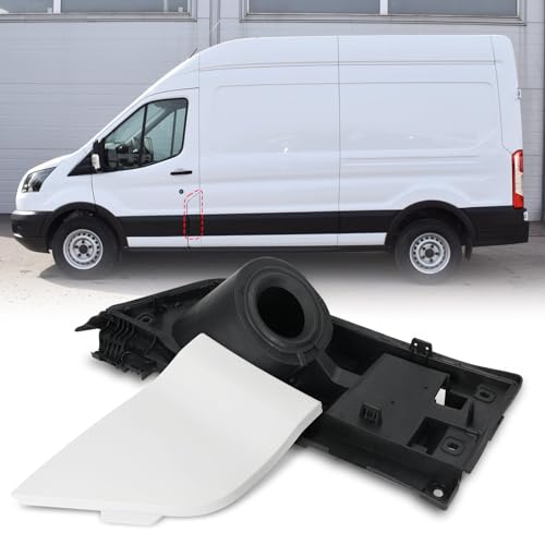 LHCDQSKCW Fuel GAS Filler Pocket Housing Hinge Door with Cover Assembly Compatible With Ford Transit Van 150 250 350 2015-2023, Replaces CK4Z-5427936-A, CK4Z-5427936-F