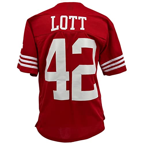 Ronnie Lott Jersey Red San Francisco | Unisex Adult Sizes S-5XL Unsigned Custom Sewn Stitched