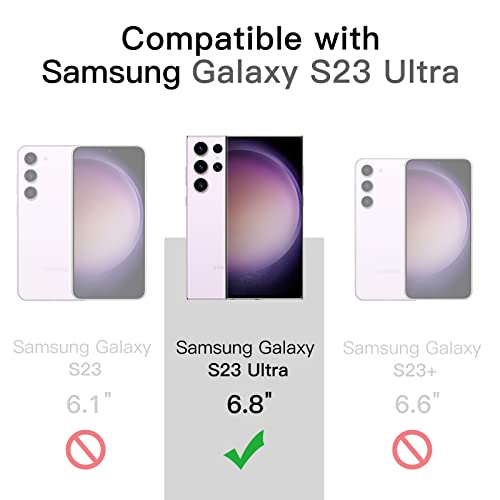 Image of JETech Magnetic Case for Samsung Galaxy S23 Ultra, Lilac | Cover Compatible with MagSafe, Translucent Matte Back, Shockproof Protection