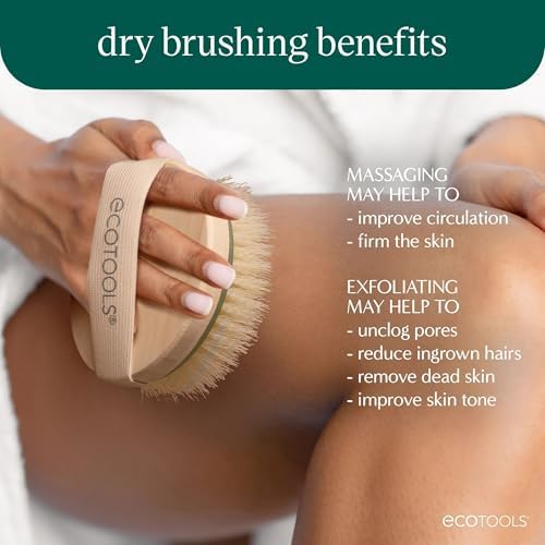 EcoTools Dry Body Brush for Dry Brushing, Smooth Skin, 1 Count - 2