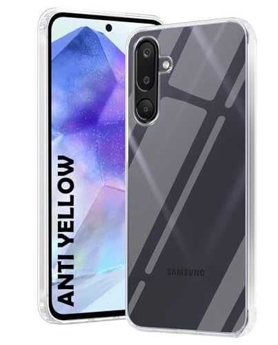 Image of DIZORO Compatible with Samsung Galaxy M16 5G Back Cover Case Clear,[ Anti Yellow ][Military Grade Protection] Hard PC Back Cover Transparent