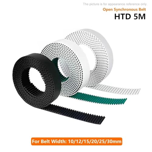 Courroie ouverte en PU HTD 5M de haute densité pour axe de 15mm