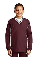Algopix Similar Product 6 - SportTek Youth Tipped VNeck Raglan