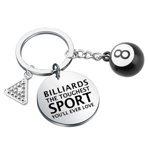 Billiards Keychain Pool Ball Gift for Players