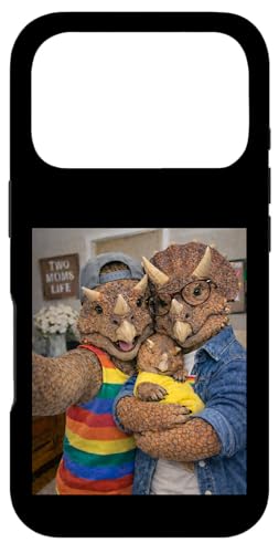 Triceratops Dino Two Moms Life Selfie ��̓� �}�}�v���C�h �X�}�z�P�[�X iPhone 17 Pro �p