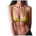 Produktbild Damen Sexy Spagettiträger Sheer Minimizer BH Bequem Atmungsaktiv Seamless Bra Dessous Gemütlich Sommer Ohne Bügel Bustier Reizwäsche Klassische Strand Stretch Bustier Underwear Unterwäsche