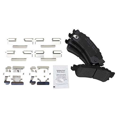 Image of TRQ Rear Brake Pad and Rotor Set Semi Metallic Coated Rotors Calipers Compatible with 2002-2004 2006 Chevrolet Silverado 1500 2000-2001 GMC Yukon XL 1500