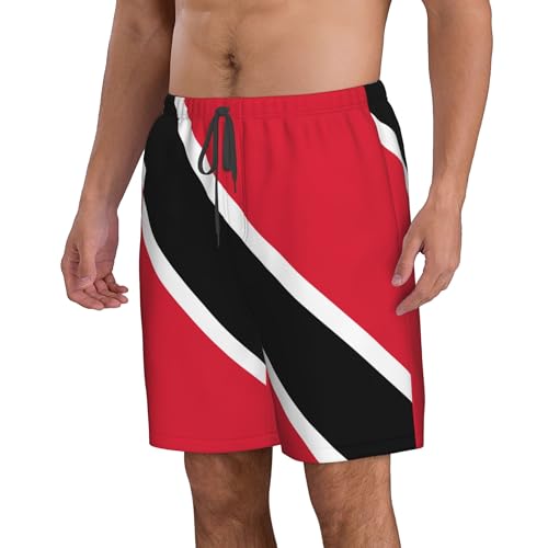 Flag of Trinidad and Tobago Men's Swim Trunks Beach Swimwear Beach Shorts Summer Board Shorts4