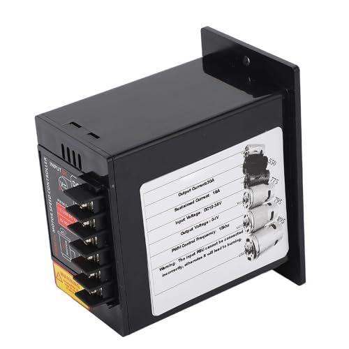 Regulador 30A PWM duradero en ABS para controlar revoluciones de motores grandes de 12-36V 6