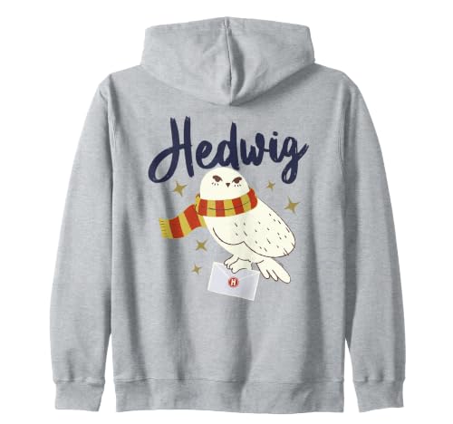 Image of Harry Potter Hedwig With Hogwarts Letter Zip Hoodie