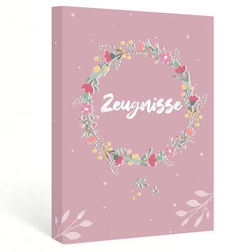 A4 30 Sichthüllen Zeugnismappe - Premium Zeugnismappe Mädchen & Jungen als Urkundenmappe und Zeugnis-mappe personalisiert Accessoires Geeignet für Schulbedarf und Geschenke zur Einschulung Look