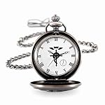 BOSHIYA Herren Taschenuhr Fullmetal Alchemist Vintage Steampunk Quarz Taschenuhr für Herren Anime Merch Cosplay Zubehör – Bild 2