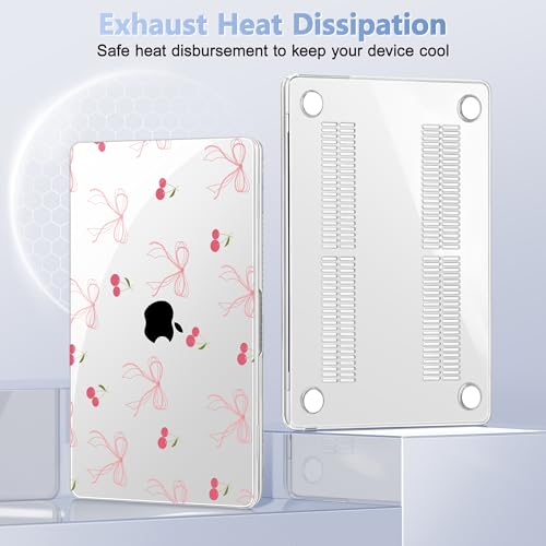May Chen for MacBook Air 15 inch Case M5 M4 M3 M2 2026 2024-2023, Model A3448 A3241 A3114 A2941, Closes Seamlessly Hard Shell Laptop Cover with Keyboard Cover, Bow by May Chen - Used condition - Image 5