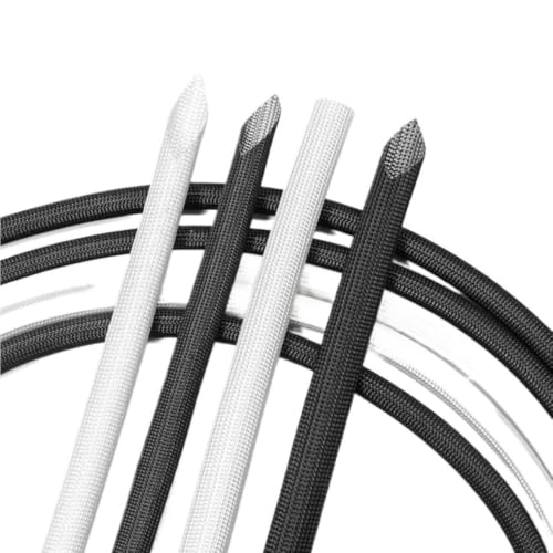 Funda de tubo de fibra de vidrio blanca de 1.5mm para solucionar el desgaste por calor 4