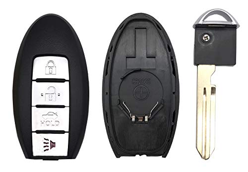 Coque de clé pour Nissan Infiniti boîtier vide télécommande clé auto clé de rechange 2 boutons