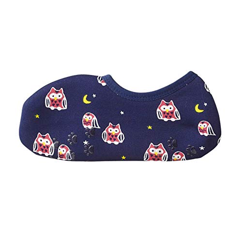 丸和貿易 ぽかぽかそっくす ショート オウル ネイビー 21~25cm あったか ソックス 靴下 2003918-04