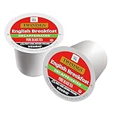 Twinings Decaf English Breakfast Tea K-Cup Pods for Keurig, 56 Count (Pack of 1), Naturally Decaffeinated Black Tea, Smooth, Flavourful, Robust, Enjoy Hot of Iced