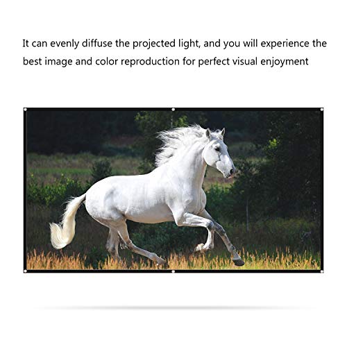 N/A 60-150 Inches Projector Screen Widescreen 16:9 Portable Projection Screen Anti-Crease Foldable For Outdoor Projector Home Office (Size : 150 Inch) #TOP2
