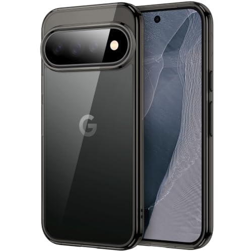 Image of JETech Case for Google Pixel 11 Pro XL, Anti-Yellowing, Black | Cover Scratch-Resistant, Hard PC Clear Back, Shockproof Protection, TPU Bumper