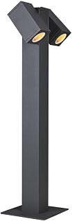 SLV THEO PATHLIGHT | Stehleuchte, LED Außen-Beleuchtung für Wege, Wände, Eingänge, Outdoor Garten-Lampe, Außenleuchte, Standleuchte |quadratisch, IP44, 2xGU10, anthrazit