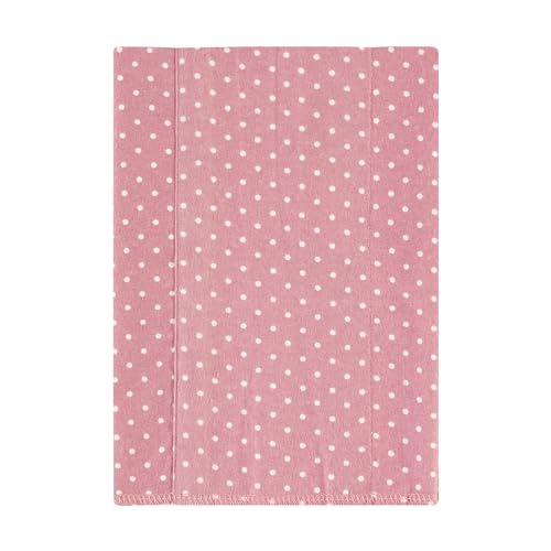 Image of Hudson Baby Unisex Baby Cotton Poly Flannel Burp Cloths, Dusty Rose Floral 4-Pack, One Size