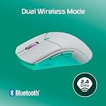 Souris de jeu HyperX Pulsefire Haste 2 Core sans fil – Autonomie prolongée, légère, capteur core personnalisé, connectivité sans fil double, Noir