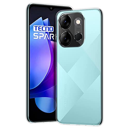 Image of COVERBLACK Rubber Back Cover for Infinix Smart 7 - Transparent