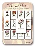 Botanical Tulips - Set of 12 Assorted Adhesive Bookplates