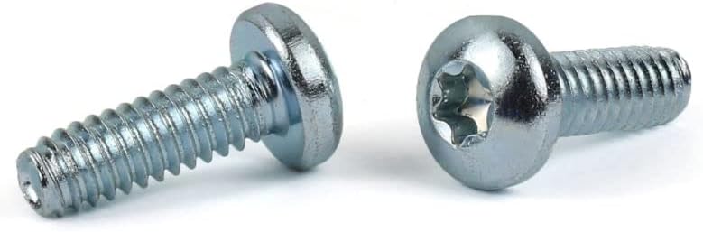 10-24 x 1/2" Trilobe Thread Forming Screws for Metal/Six-Lobe (Torx®) / Pan Head/Steel/Zinc / 7,000 Pc. Carton