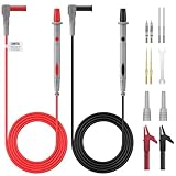 BINTA Multimeter Messleitungen Set 13PCS Multimeter Kabel Elektro-Multimeter-Testkabel mit Krokodilklemmen, Testkabel Messspitzen Set für Multimeter für Spannungskreistester