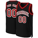 Custom Basketball Jerseys for Men Youth 90s Hip Hop Sports Shirts Stitched or Printed Personalized...